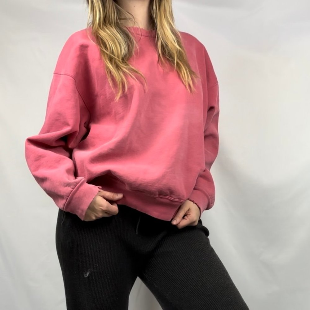 Vintage Land's End Crew Neck Sweatshirt Unisex Size XL Oversized